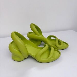 Camper lime green Kobarah sandals
